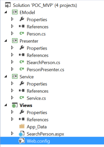 Sample code structure